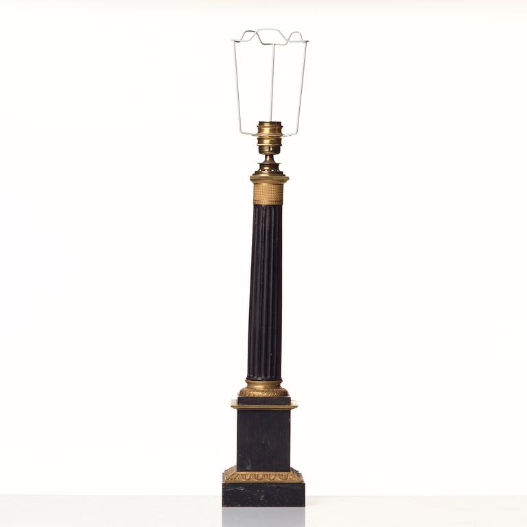 A French late Empire 19th Century table lamp.