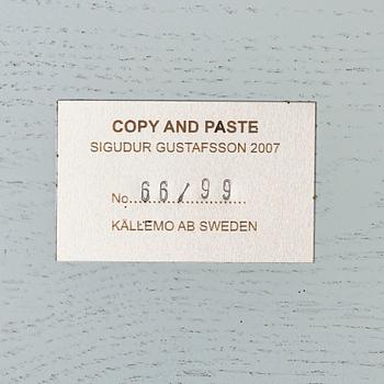 Sigurdur Gustafsson, a  "Copy and Paste", chair, for Källemo, Värnamo, post 2007, edition 66/99.