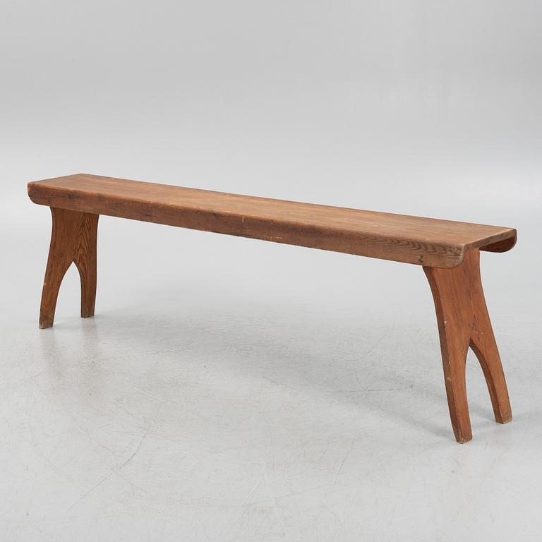 Bench, folk art, early 20th century.