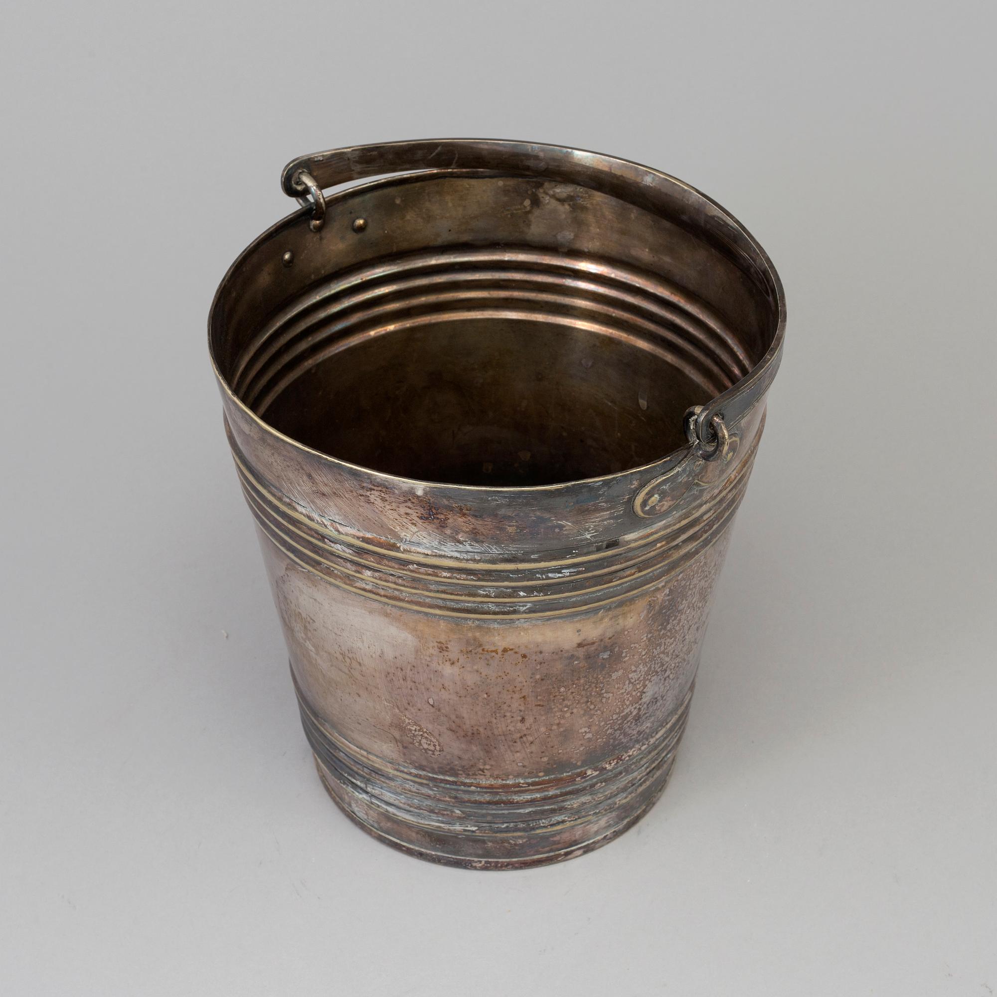 An early 20th century silver plated ice bucket by A.G. Dufva.