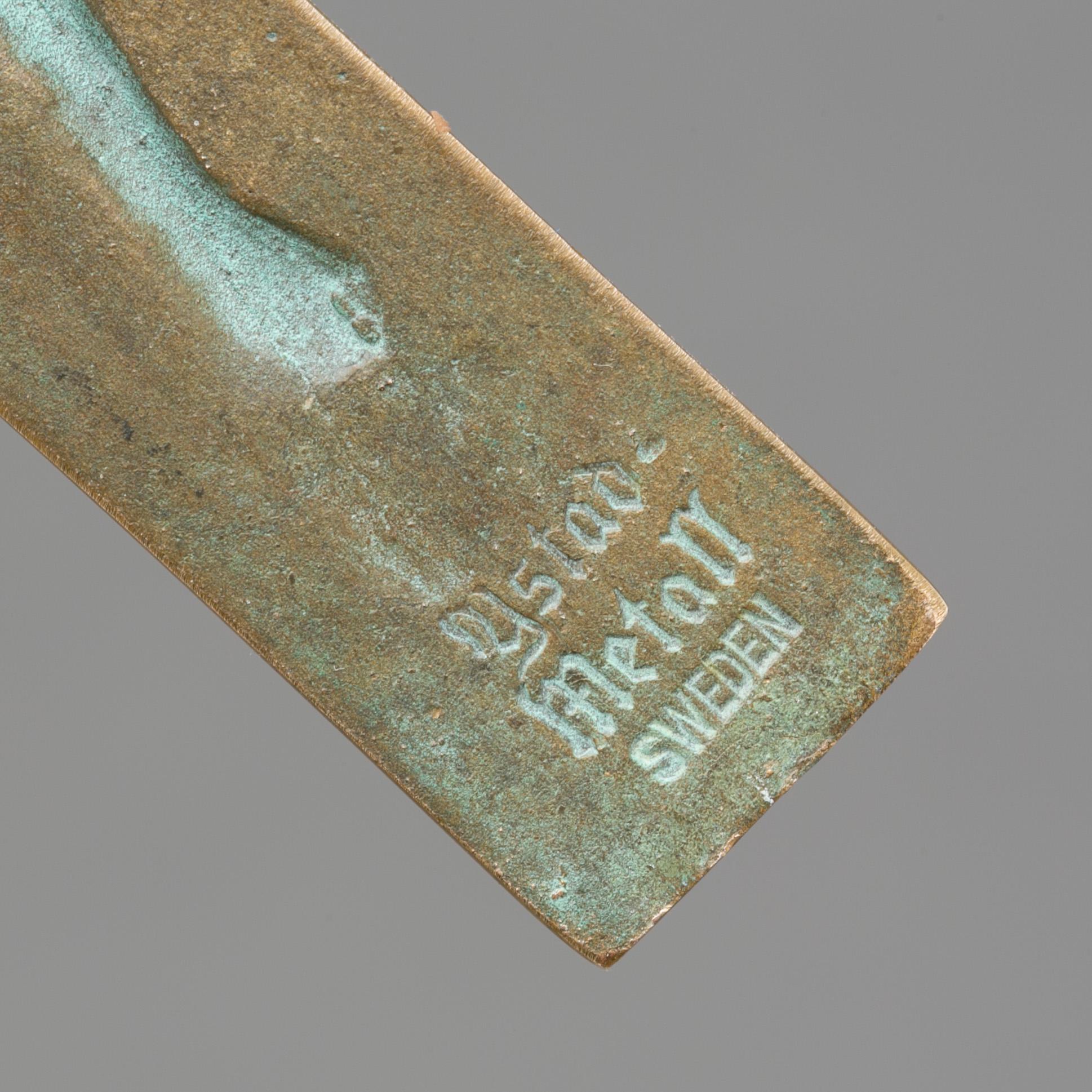 KRUCIFIX, Ystad metall. 1900-tal.