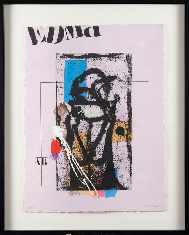 JAMES COIGNARD, carborundum etching, signed, numbered 12/40.