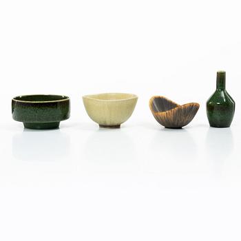Swedish ceramics, four pieces, Rörstrand and Gustavsberg.