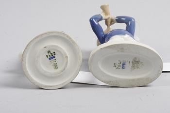 FIGURINER, 2 st. Porslin. Bing o Gröndahl.