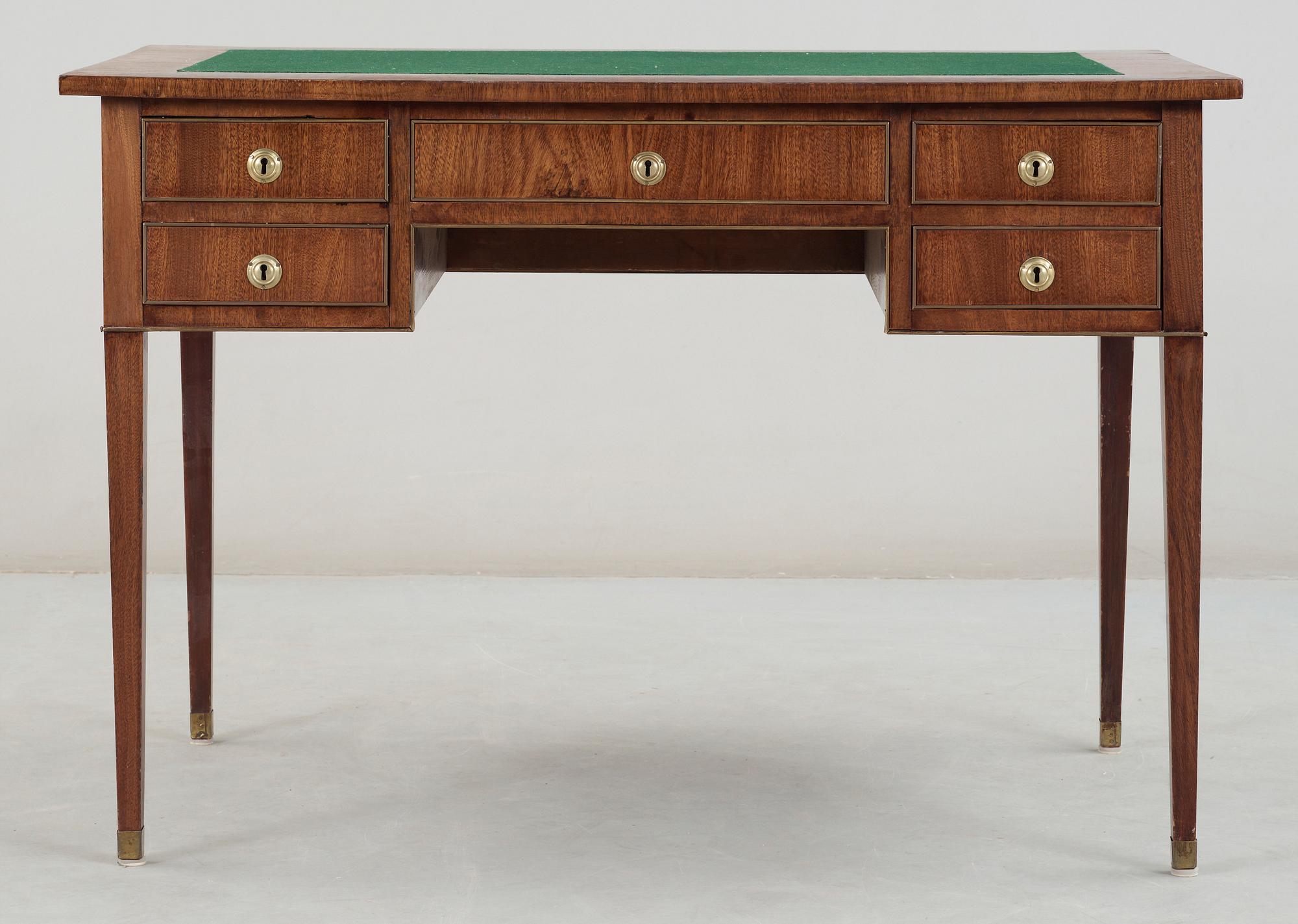 SKRIVBORD, sengustaviansk stil, omkr 1900.
