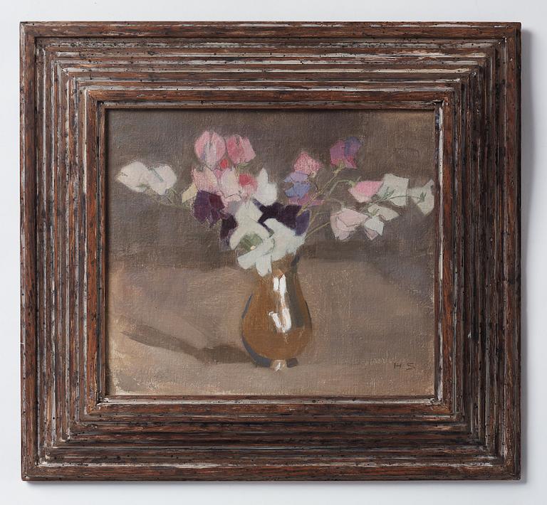 Helene Schjerfbeck, "Luktärter" (Sweet Peas).