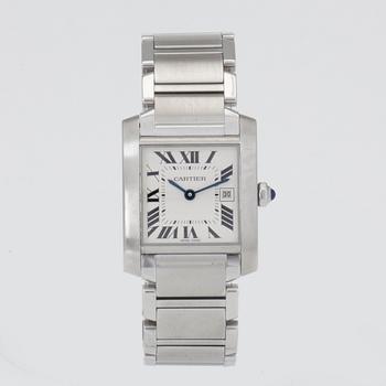 CARTIER, Tank Francaise, armbandsur, 25 x 22 (30) mm,