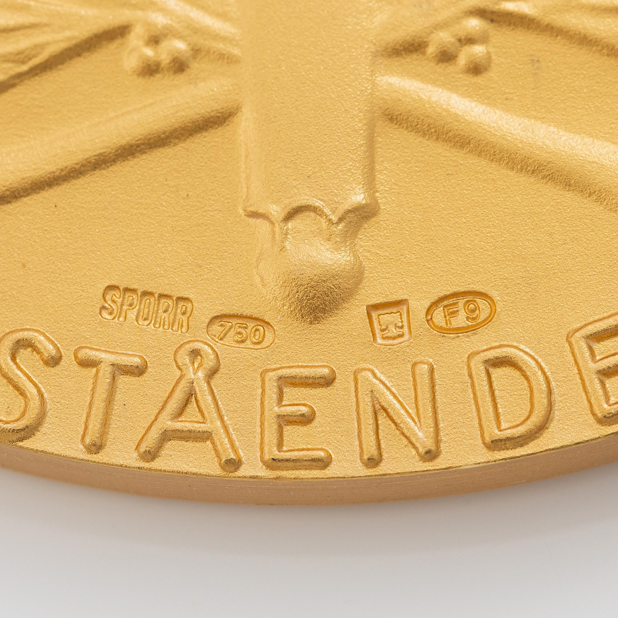 The Royal Swedish Academy of Engineering, gold medal. Awarded to Professor Bengt Kasemo in 2007.