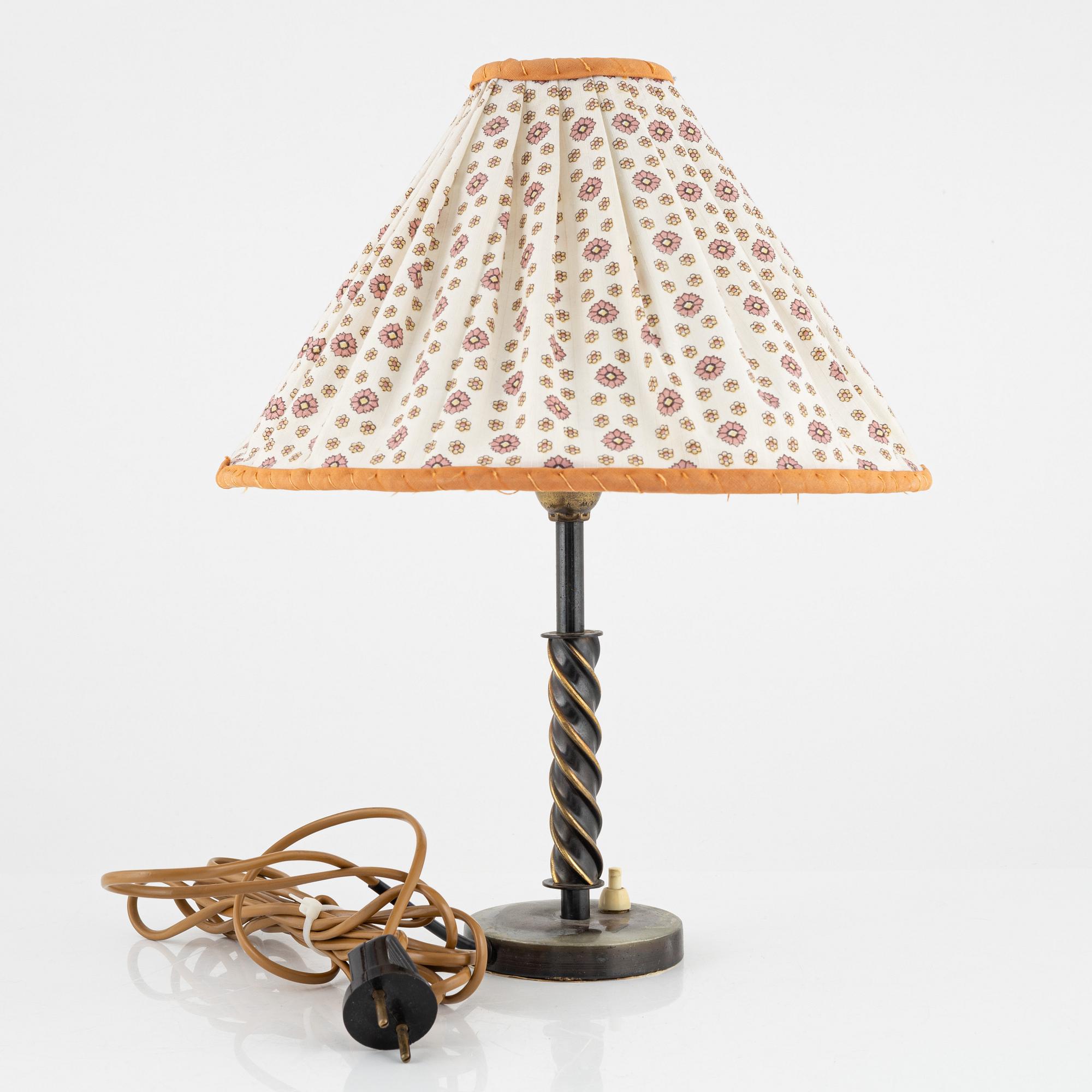 Bordslampa, 1930/40-tal.