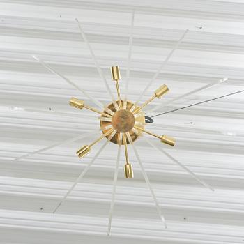 Hans-Agne Jakobsson, a rare ceiling lamp model "C 2438", Hans-Agne Jakobsson AB, Markaryd, ca. 1981-83.