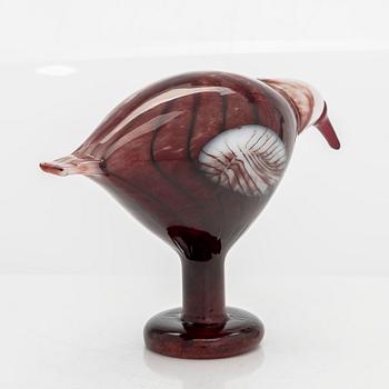 Oiva Toikka, glasfågel, signerad O. Toikka Nuutajärvi 2010.