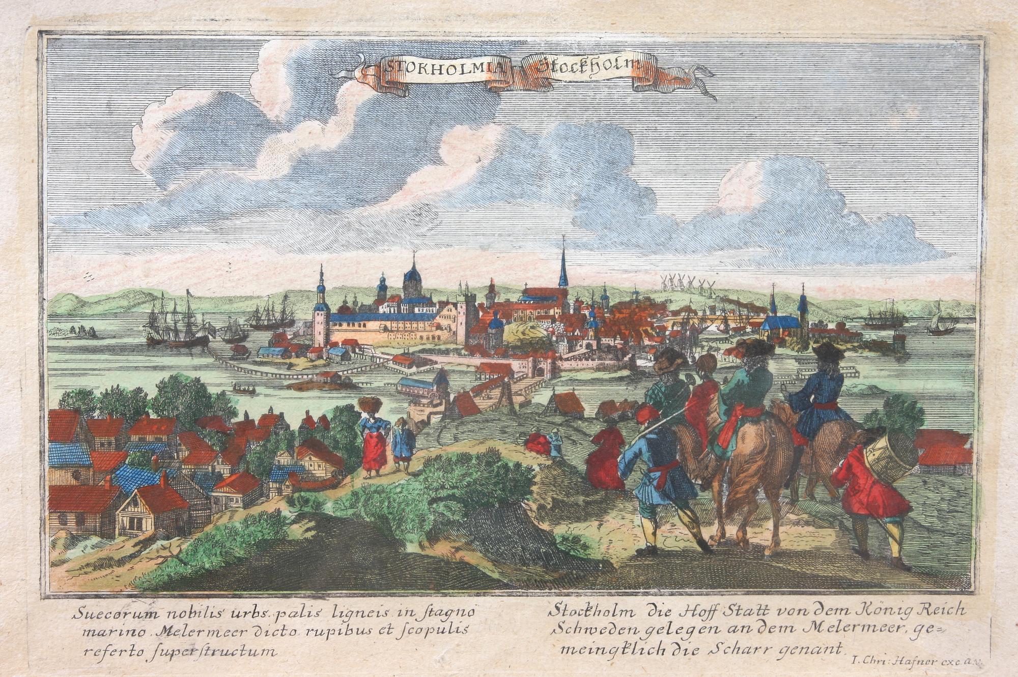 ETSNING, kolorerat, 1800-tal.
