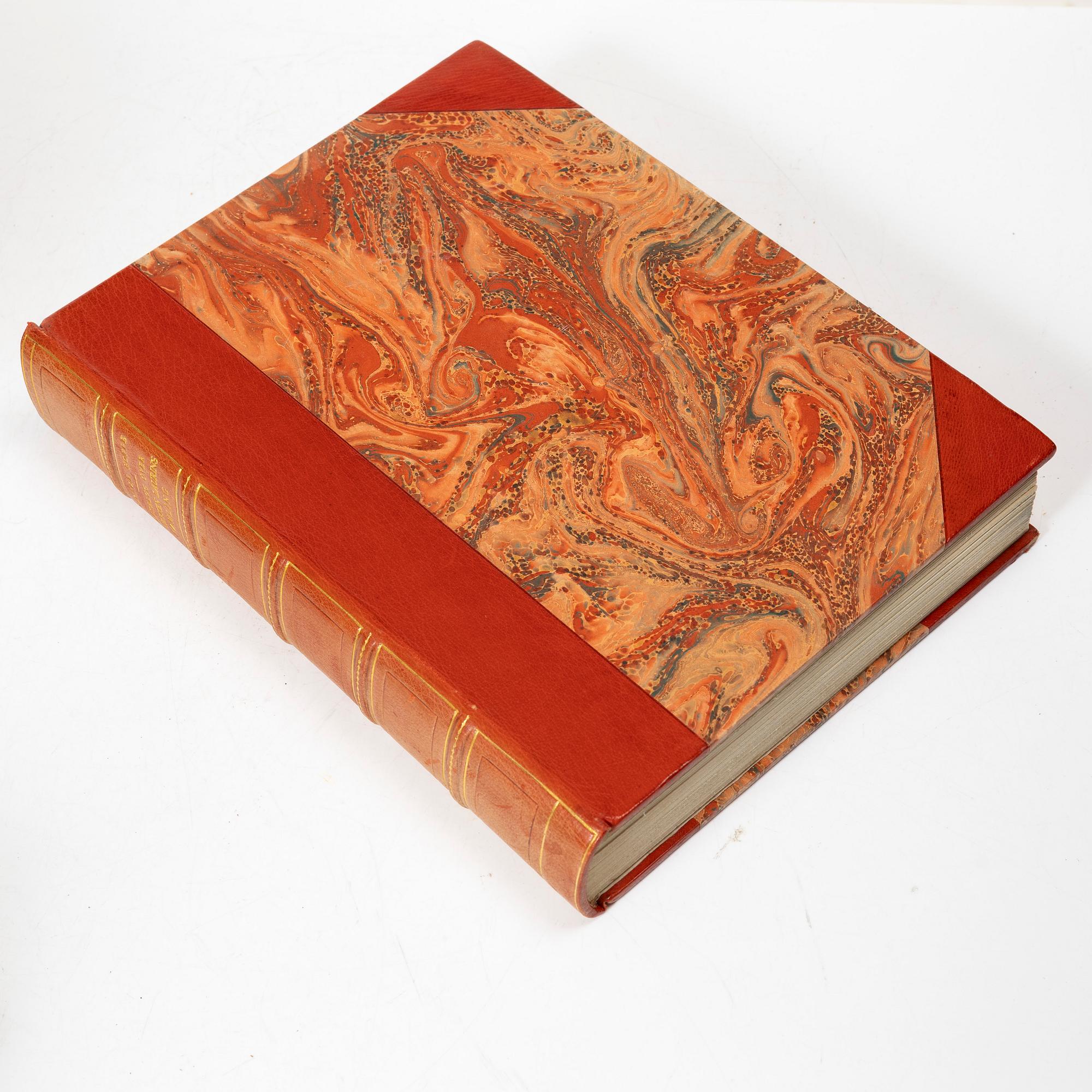 En samling konstböcker, 12 volymer, 1823-1969.