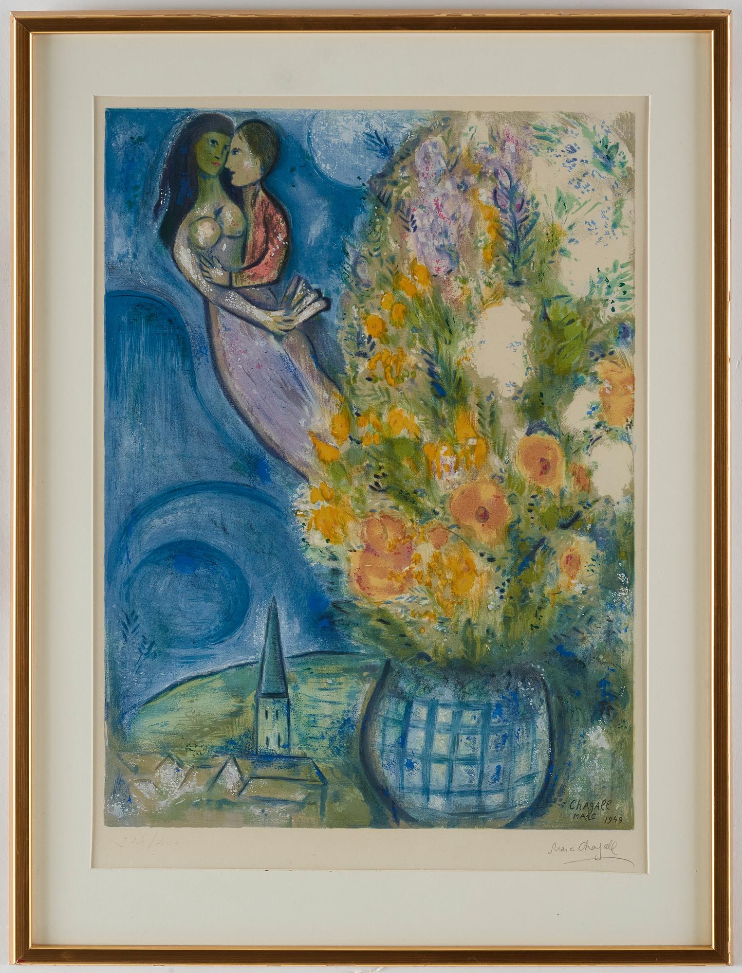Marc Chagall Efter, "Les Coquelicots".