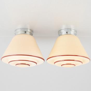 Cebe, a pair of ceiling lamps model "76924-1", Svalöv, 1930s/40s.