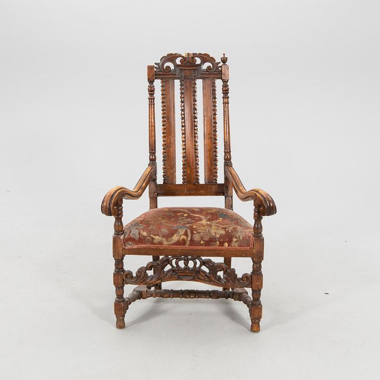 Karmstol senbarock 1700-tal.