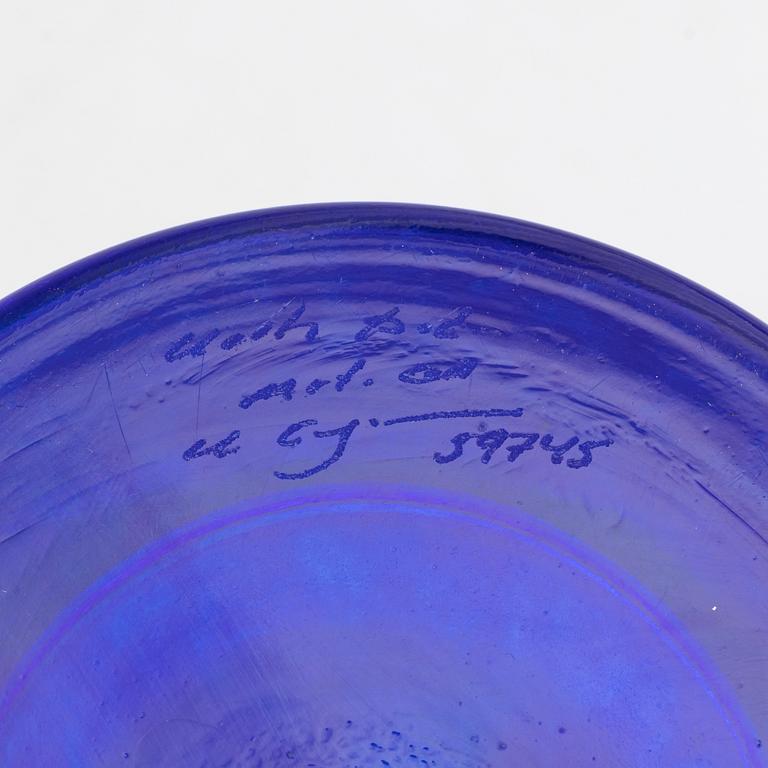 Kjell Engman, uppsatsskål, glas, Artist's collection, Kosta Boda.