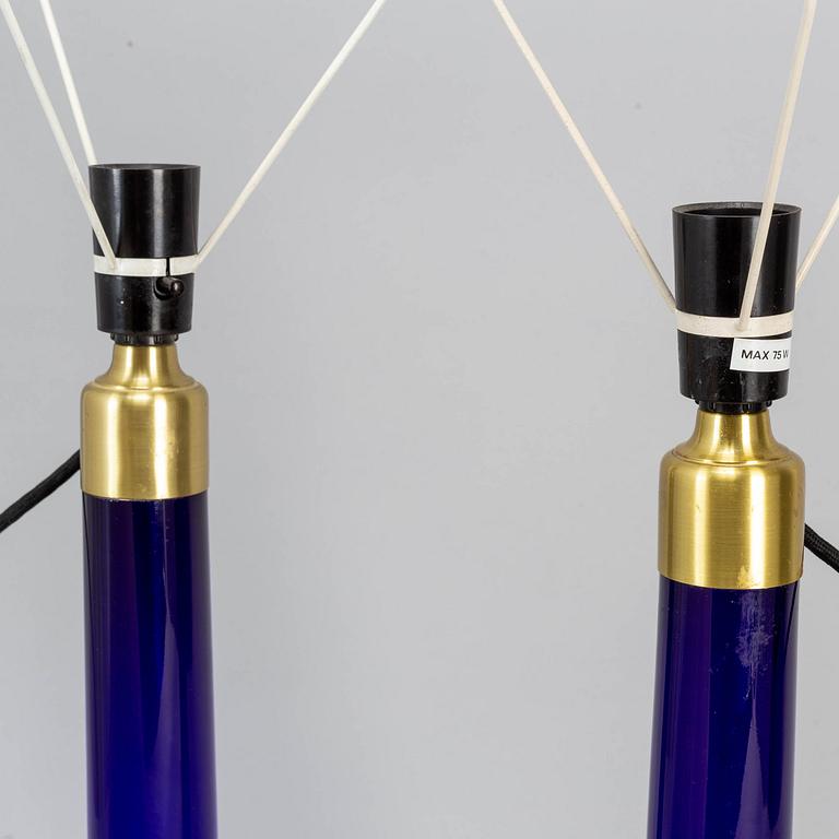 BIILMANN-PETERSEN, two '343' table lamps for Le Klint.