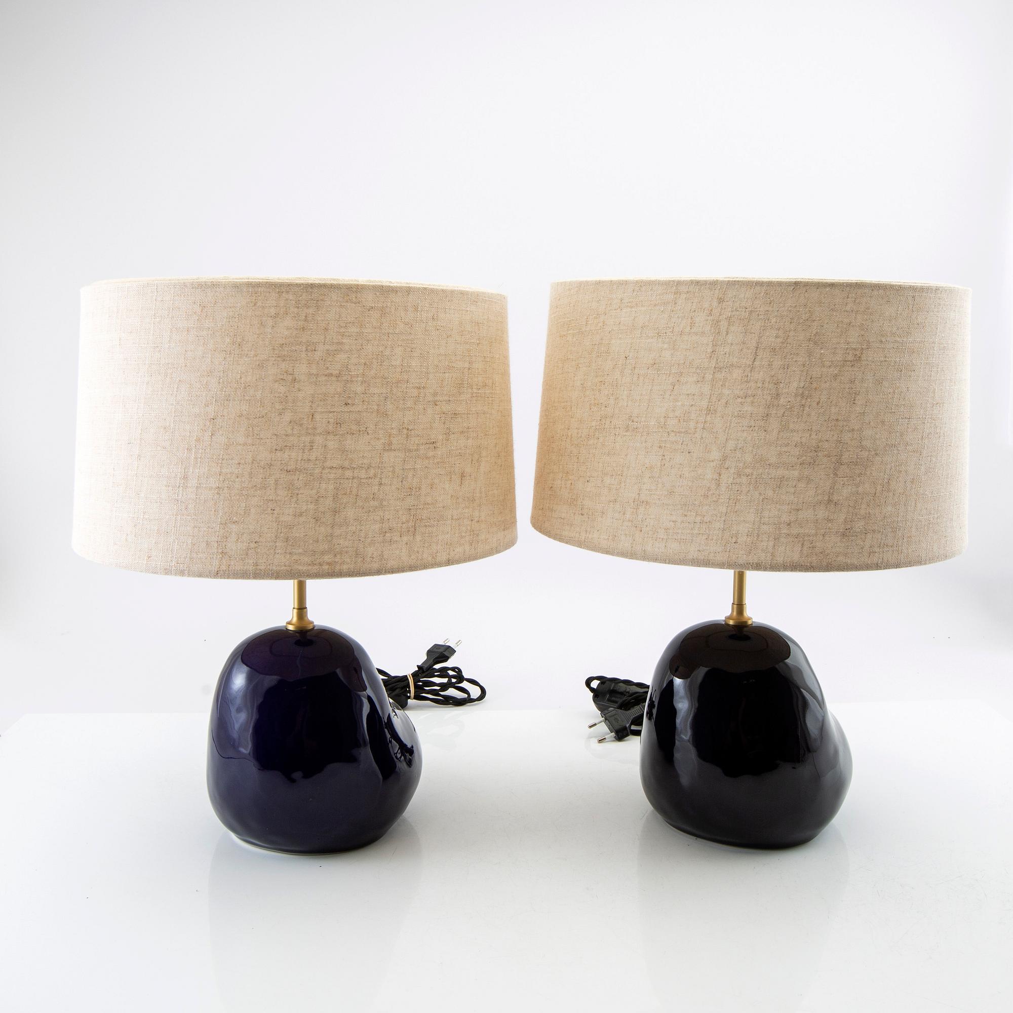 Ferm Living table lamps, two pieces "Hebe" 21st century Denmark.