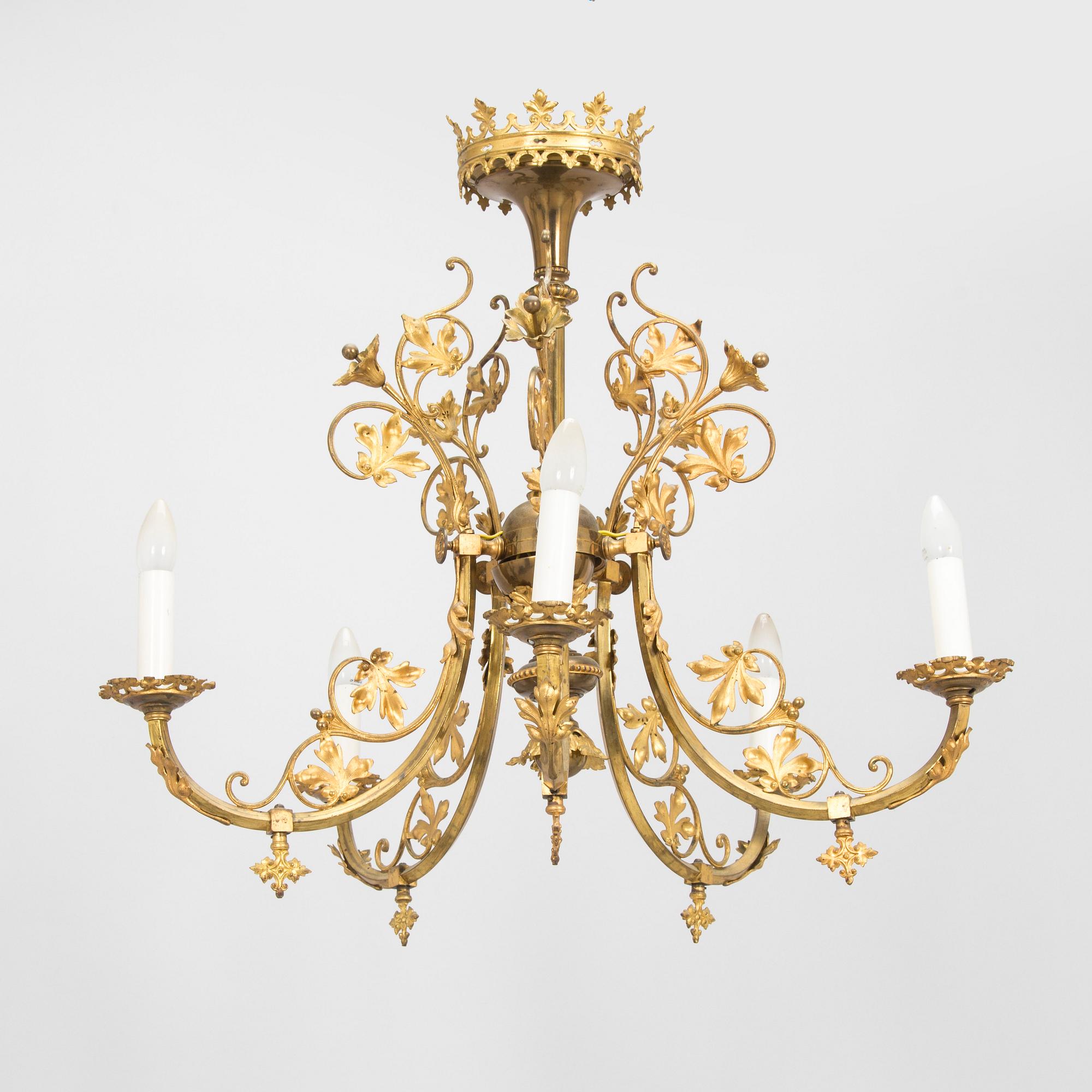 Chandelier / Ceiling lamp, Central Europe early 20th century.