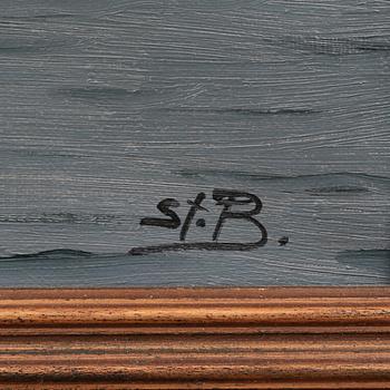 UNKNOWN ARTIST, oil on canvas, signed St.B, from the first half of the 20th century.