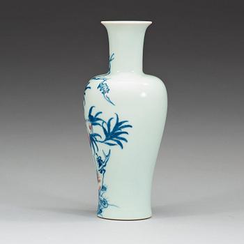 A underglaze blue and red vase, China, presumably Republic, 20th Century, with Yongzheng six character mark.