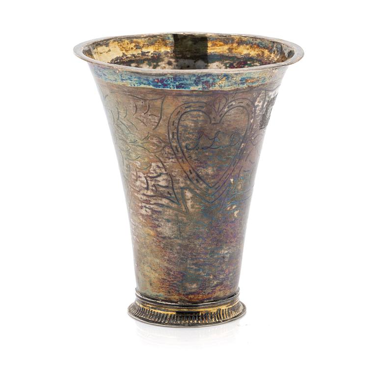 Beaker, silver, Andreas Hallberg (active 1790–1838), Kristianstad.