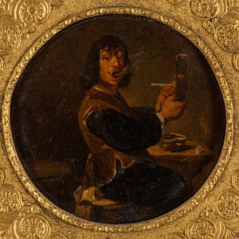 Adriaen Brouwer, follower of, oil on panel.