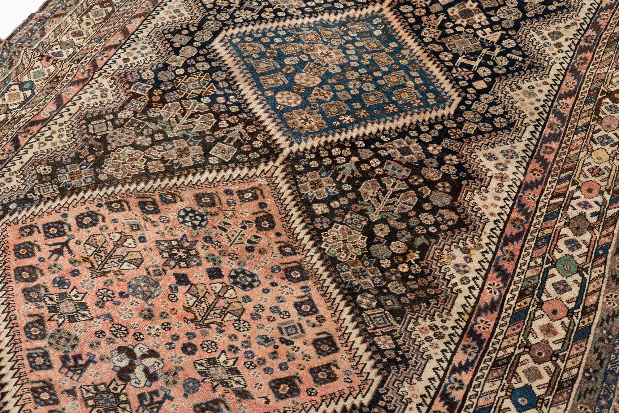 Matta, Shiraz Kashkai, antik, ca 284 x 171 cm.