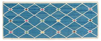 595. CARPET. Flat weave. 97 x 246,5 cm. Sweden around 1960.