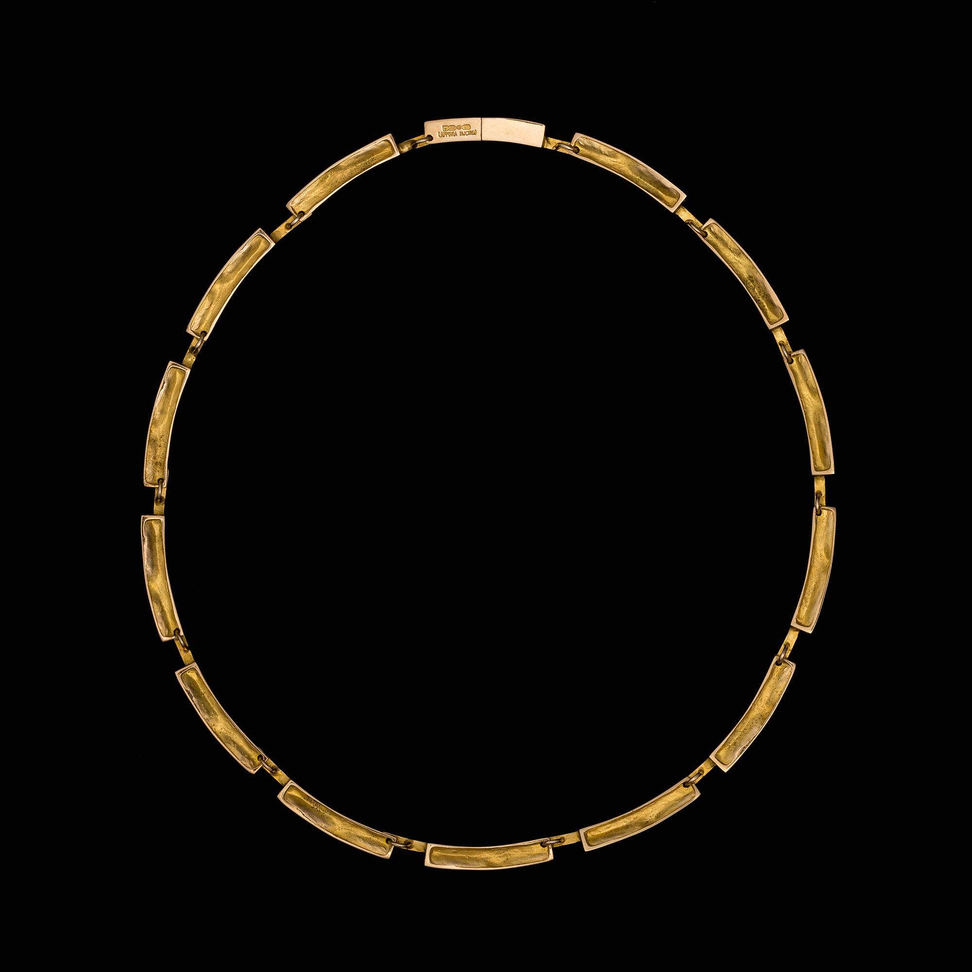 BJÖRN WECKSTRÖM, COLLIER, Tundra, 14K guld, Lapponia 1973.