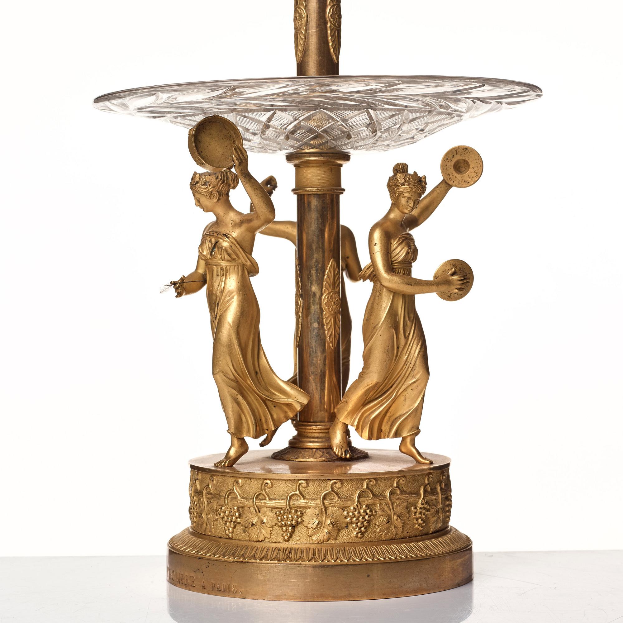 BORDSUPPSATSER, ett par, av Pierre Philippe Thomire (1751–1843) Paris, Empire.