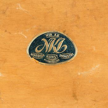 A MIRROR AND CONSOLE TABLE, gustavian style, mid 1900s.