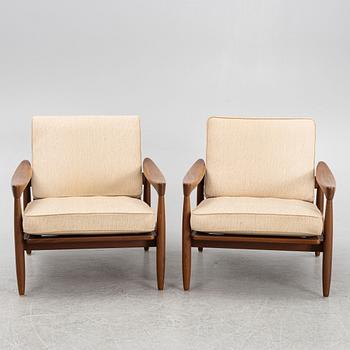 Erik Wörtz, armchairs, a pair, "Kolding", 1960s.