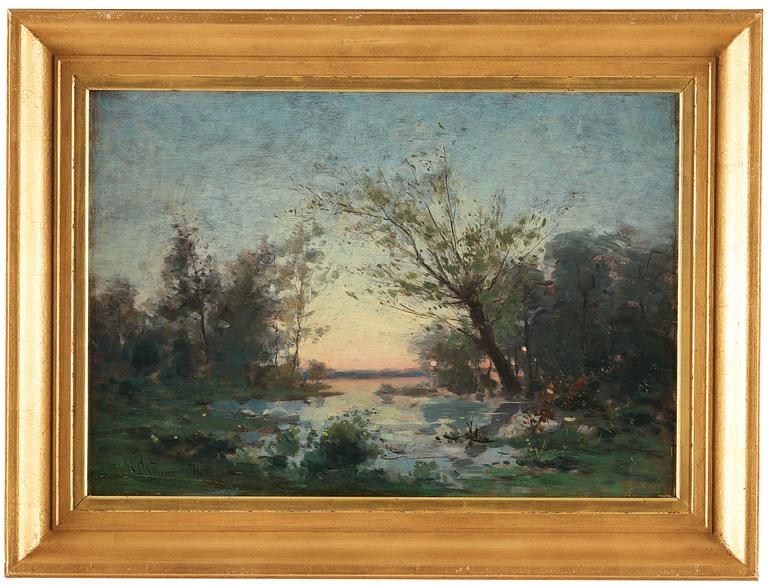 Per Ekström, French landscape in sunset.