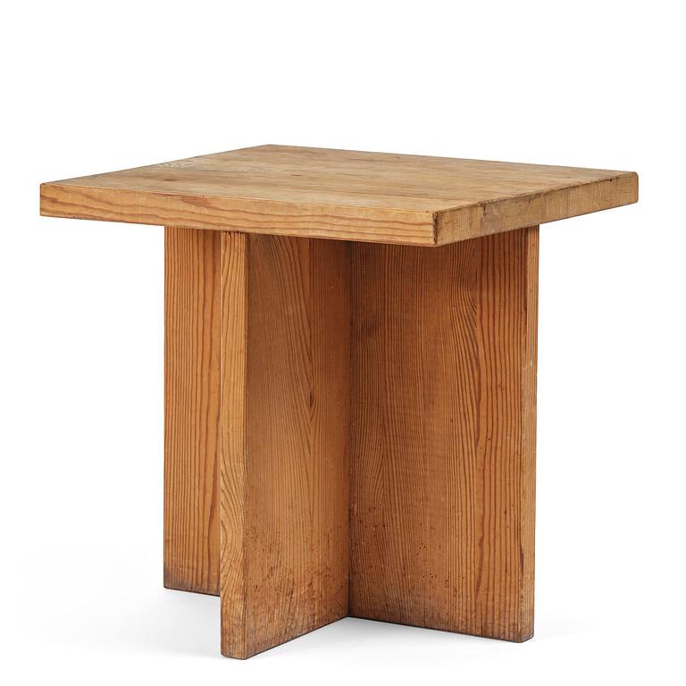 Axel Einar Hjorth, a stained pine "Lovö" table, Nordiska Kompaniet, Sweden, 1930s.