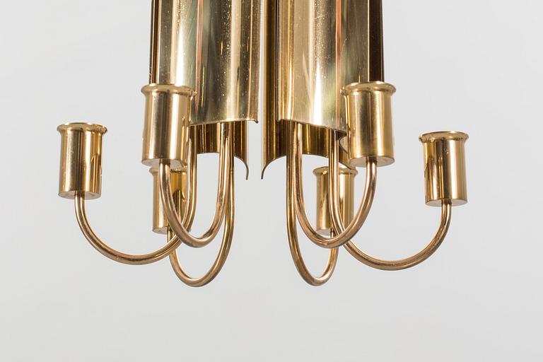 A chandelier, Pierre Forsell Skultuna, late 20th century,