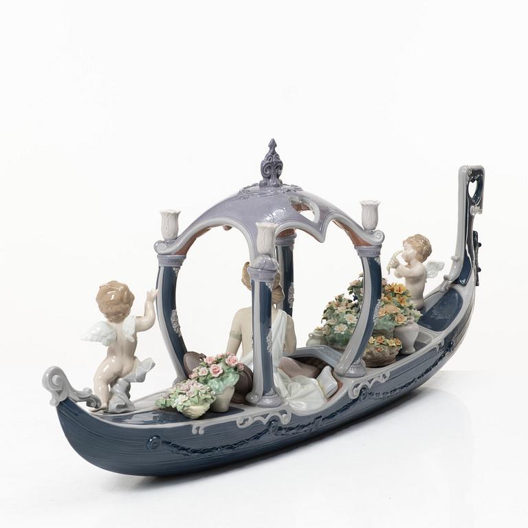 Juan Ignacio Aliena, figurin, "Gondola of Love", Lladró, Spanien.