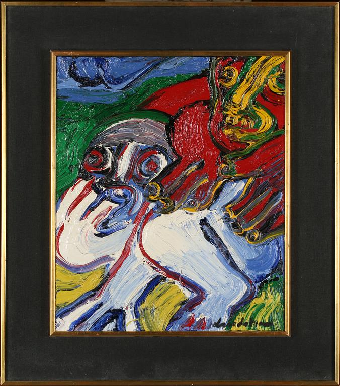 BENGT LINDSTRÖM, olja på duk, signerad och daterad à tergo -74.