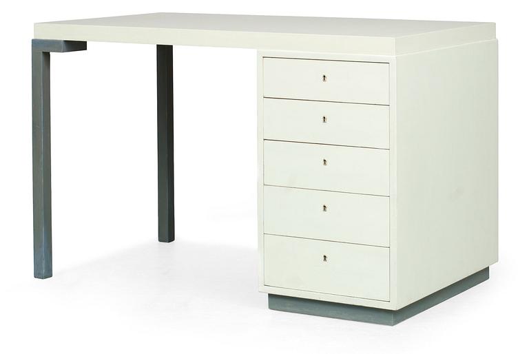 An Axel-Einar Hjorth grey lacquered desk, "Sibylla", for Nordiska Kompaniet 1933.