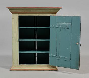 VÄGGSKÅP, allmoge, daterad 1839.