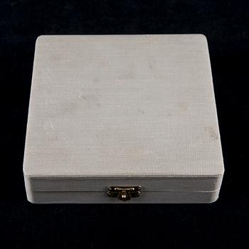MOCCASKEDAR, 12 st, förgyllt silver, Finska Guldsmeds Ab, Åbo 1928-1934. Vikt 102,4 g.