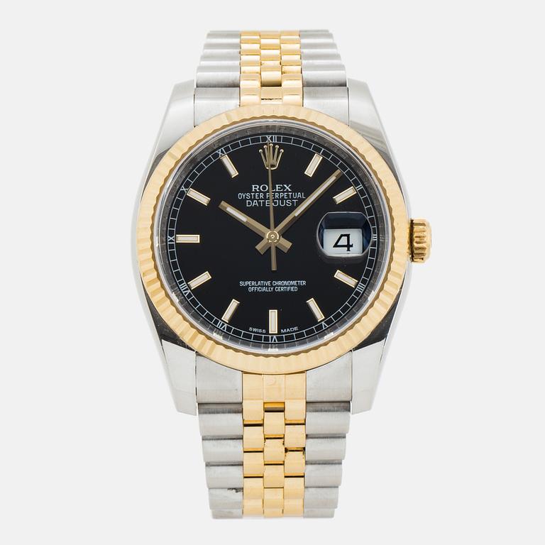 ROLEX, Oyster Perpetual, Datejust, Chronometer, wristwatch, 36 mm.