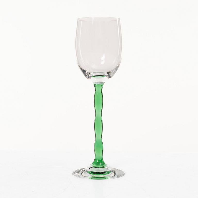 Gunnar Cyrén, vitvinsglas, 10 st, "Nobel", Orrefors.