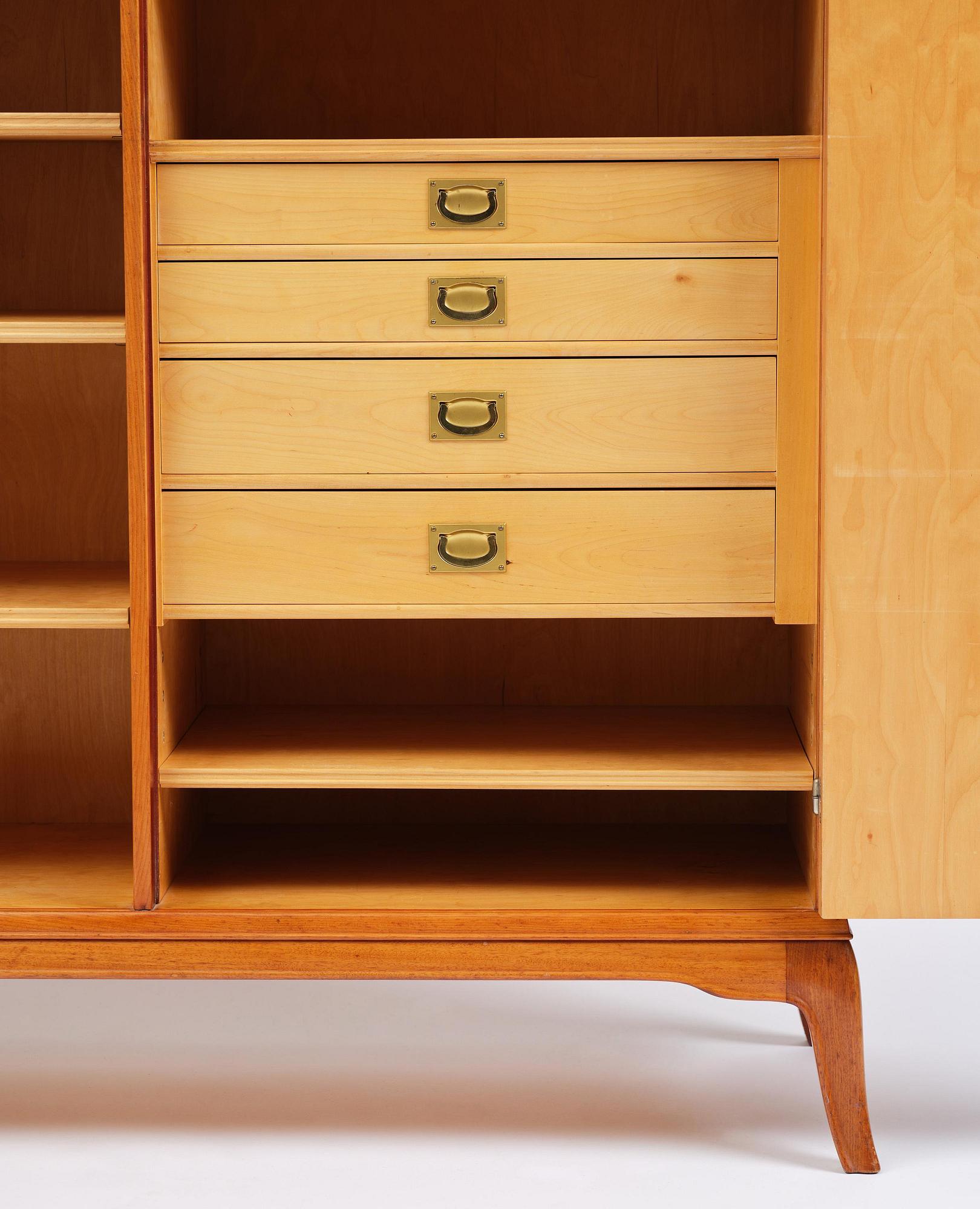 Erik Chambert, a unique cabinet, Chamberts Möbelfabrik, Norrköping, 1952.