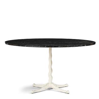 430. Josef Frank, attributed to, a cast iron table with marble top, Firma Svenskt Tenn, Sweden, 1950s.