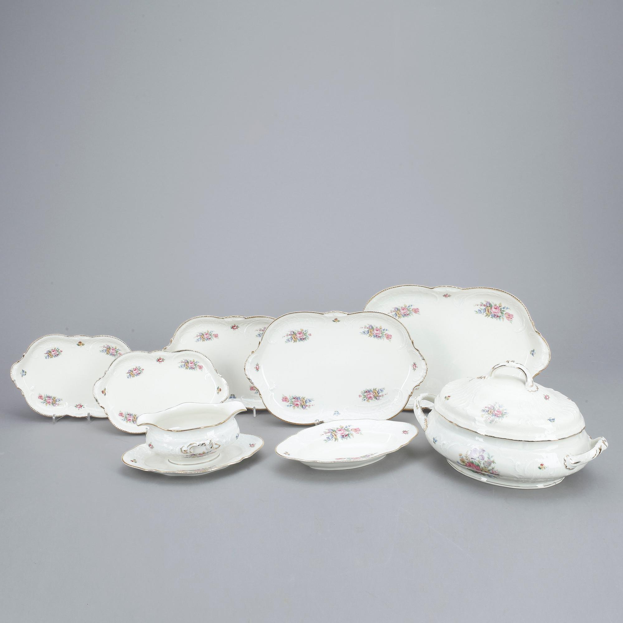 MATSERVIS,108 delar,  porslin, "Sanssouci", Rosenthal.