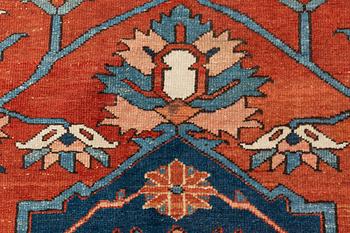 A carpet, antique Heriz, ca 367 x 316 cm.