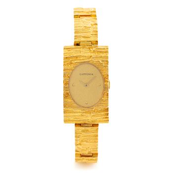 634. Björn Weckström, a wristwatch, 18K gold, Finland 1980. For Lapponia.