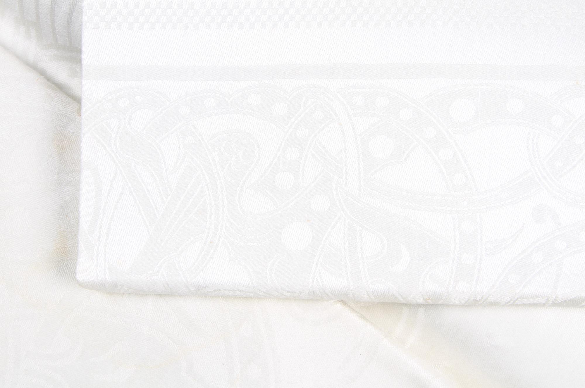 DUK SAMT 6 SERVETTER, damast, Almedahls.